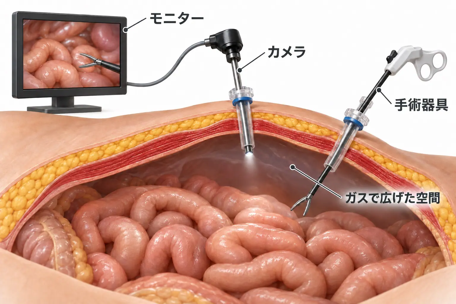 腹腔鏡手術 腹腔鏡手術とは｜低侵襲手術の特徴と対象疾患 - 吉祥寺日帰り手術